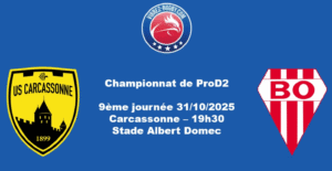 ProD2: 13 changements à Carcassonne pour recevoir Biarritz