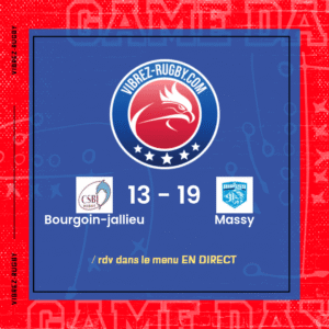 R&eacute;sultat Bourgoin-jallieu – Massy: 13-19