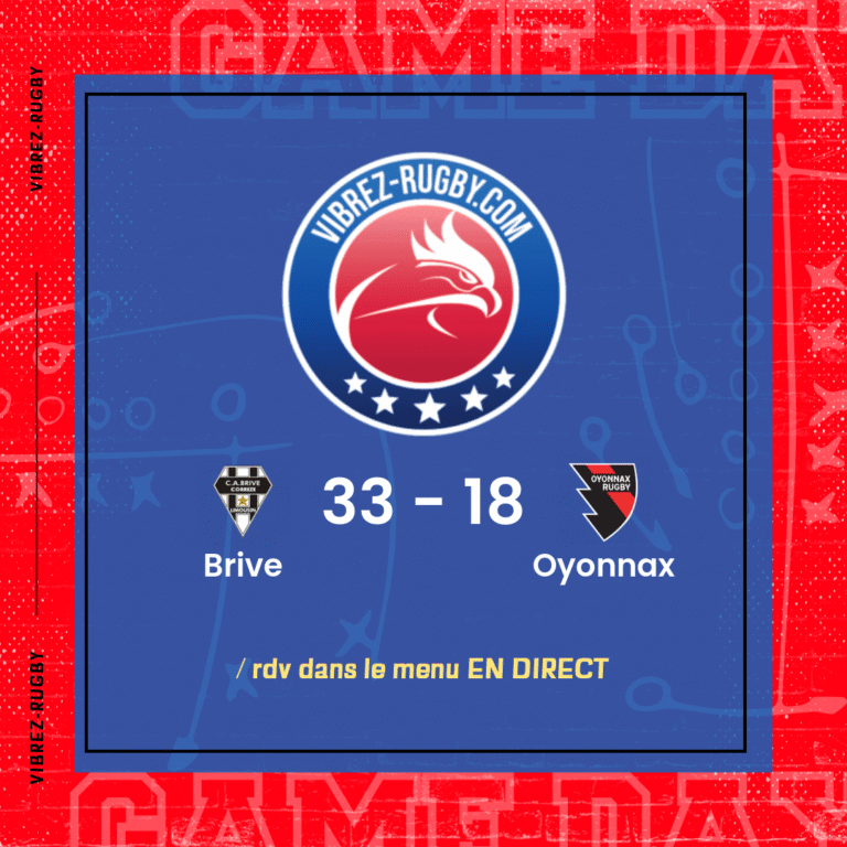 résultat Brive - Oyonnax