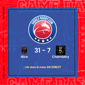 Résultat Nice – Chambéry: 31-7