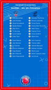 Aurillac – Aix-en-Provence: Les compositions