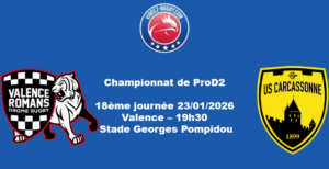 ProD2: 8 changements à Carcassonne pour le déplacement à Valence Roman