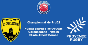 ProD2 : Carcassonne, « seulement » 7 changements dans le groupe pour recevoir Aix