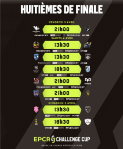 Challenge Cup : le calendrier complet des huitièmes de finale