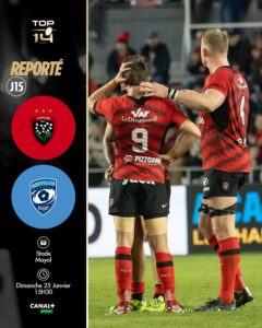 Top 14 : Toulon-Montpellier est reporté à dimanche pour la météo