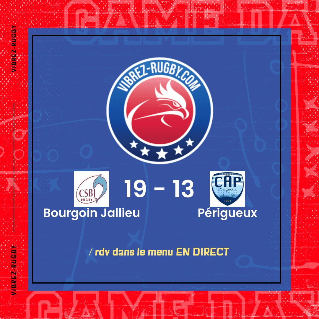 R&eacute;sultat Bourgoin Jallieu – P&eacute;rigueux: 19-13