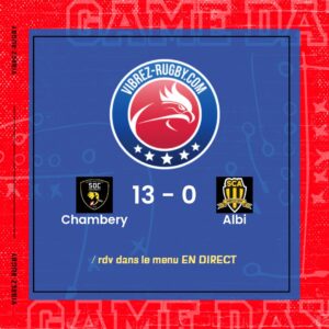 Résultat Chambery – Albi: 13-0