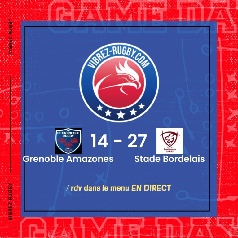 résultat Grenoble Amazones - Stade Bordelais