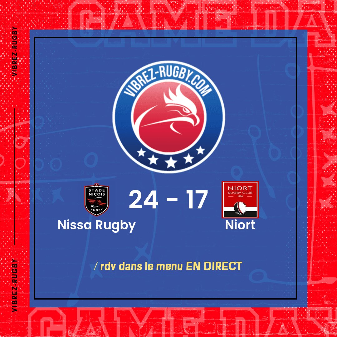 Résultat Nissa Rugby – Niort: 24-17