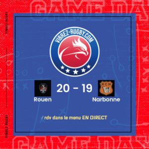 Résultat Rouen – Narbonne: 20-19