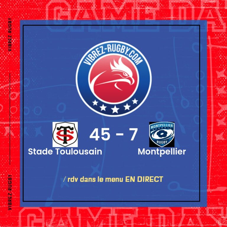 résultat Stade Toulousain - Montpellier