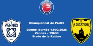 ProD2 : Carcassonne effectue 12 changements pour affronter Vannes