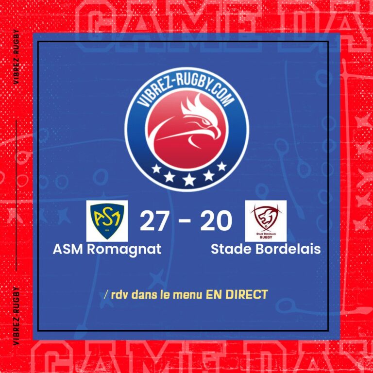 résultat ASM Romagnat - Stade Bordelais