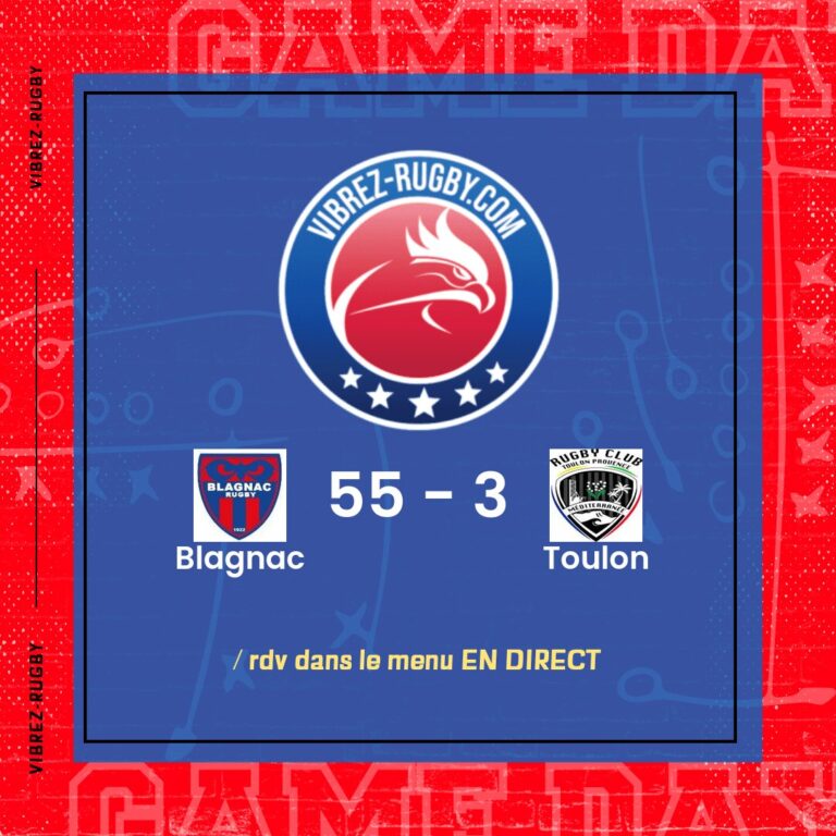 résultat Blagnac - Toulon