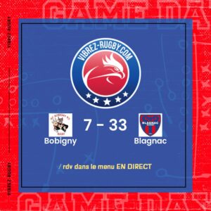 Résultat Bobigny – Blagnac: 7-33
