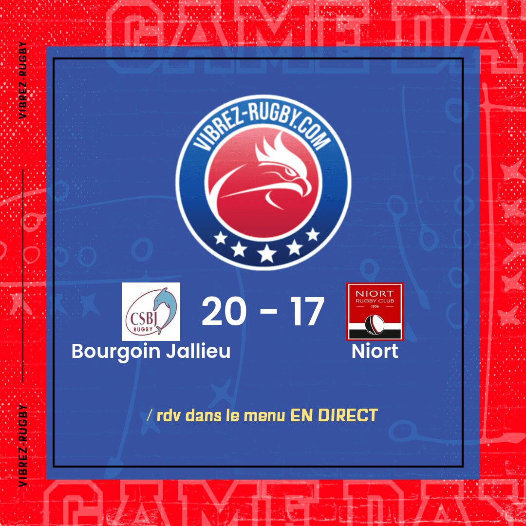 Résultat Bourgoin Jallieu – Niort: 20-17