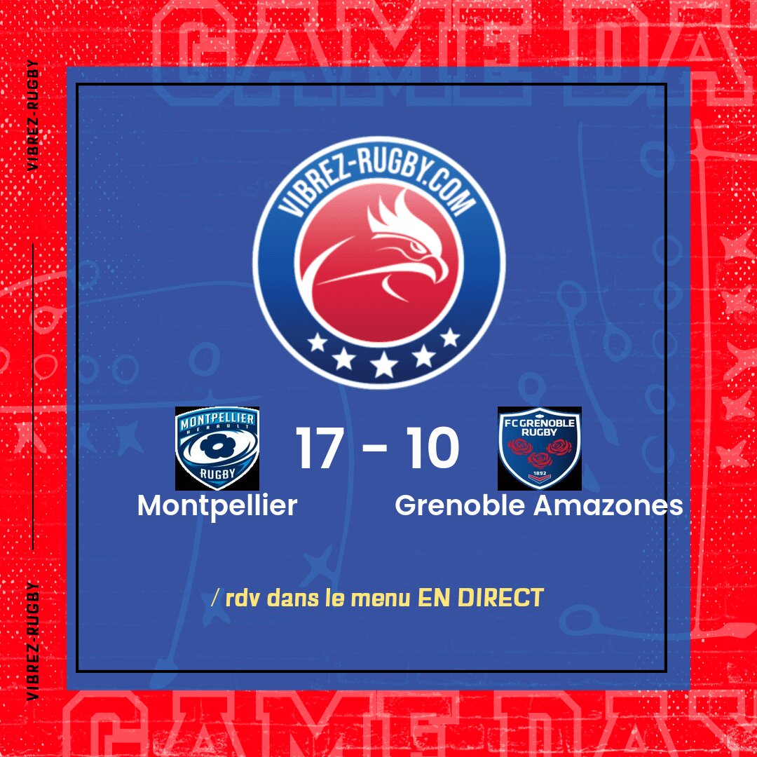 Résultat Montpellier – Grenoble Amazones: 17-10
