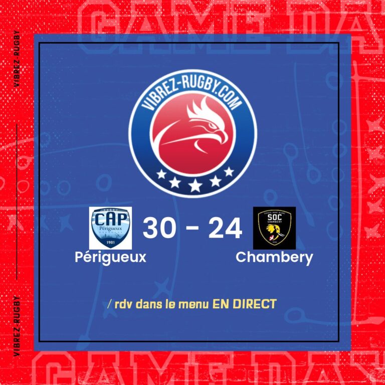 résultat Périgueux - Chambery