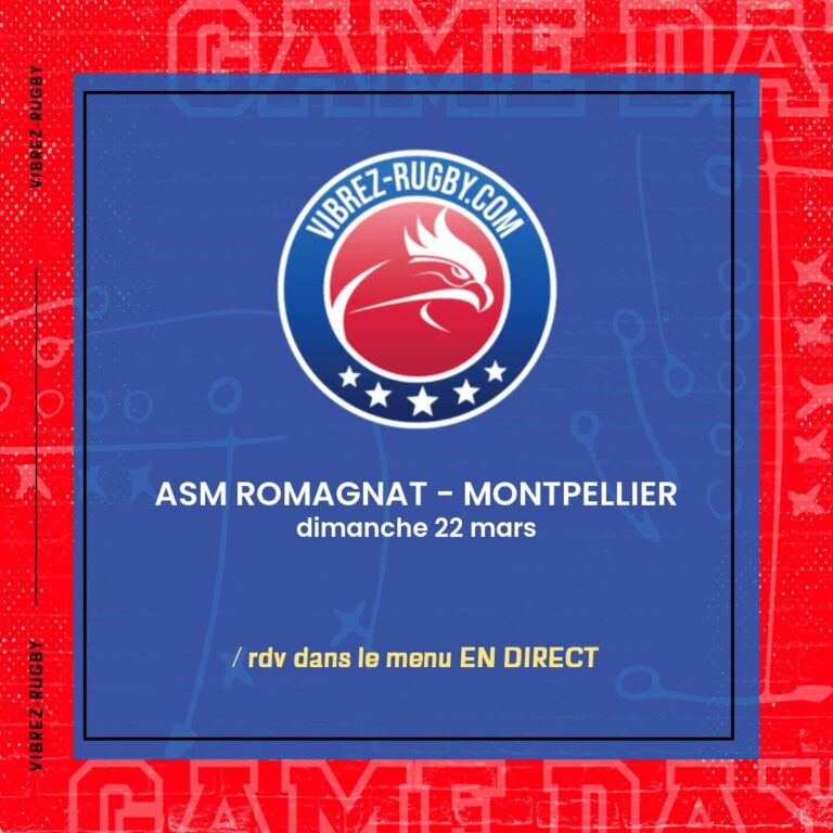 ASM Romagnat - Montpellier en direct