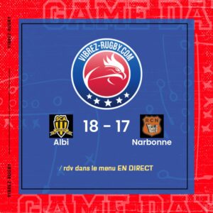 Résultat Albi – Narbonne: 18-17