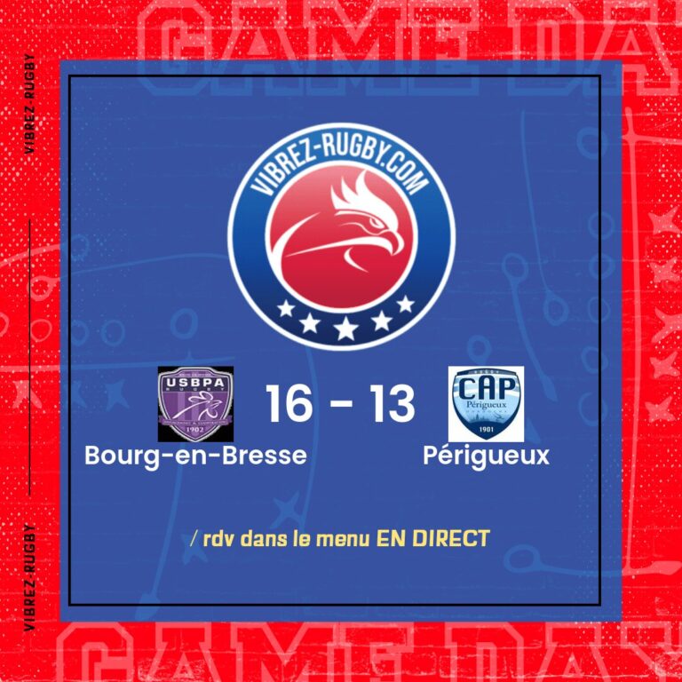 résultat Bourg-en-Bresse - Périgueux