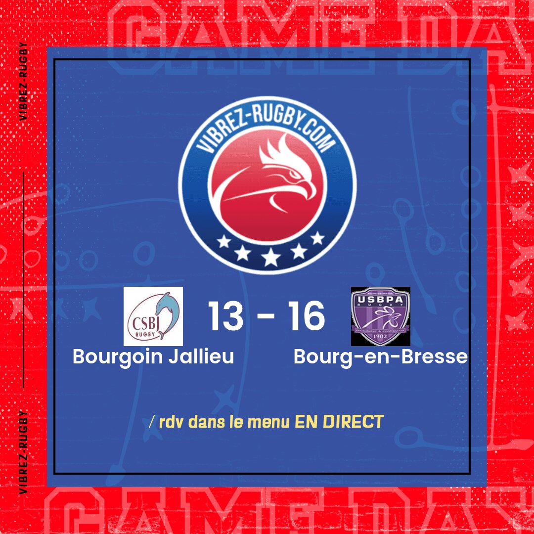 R&eacute;sultat Bourgoin Jallieu – Bourg-en-Bresse: 13-16