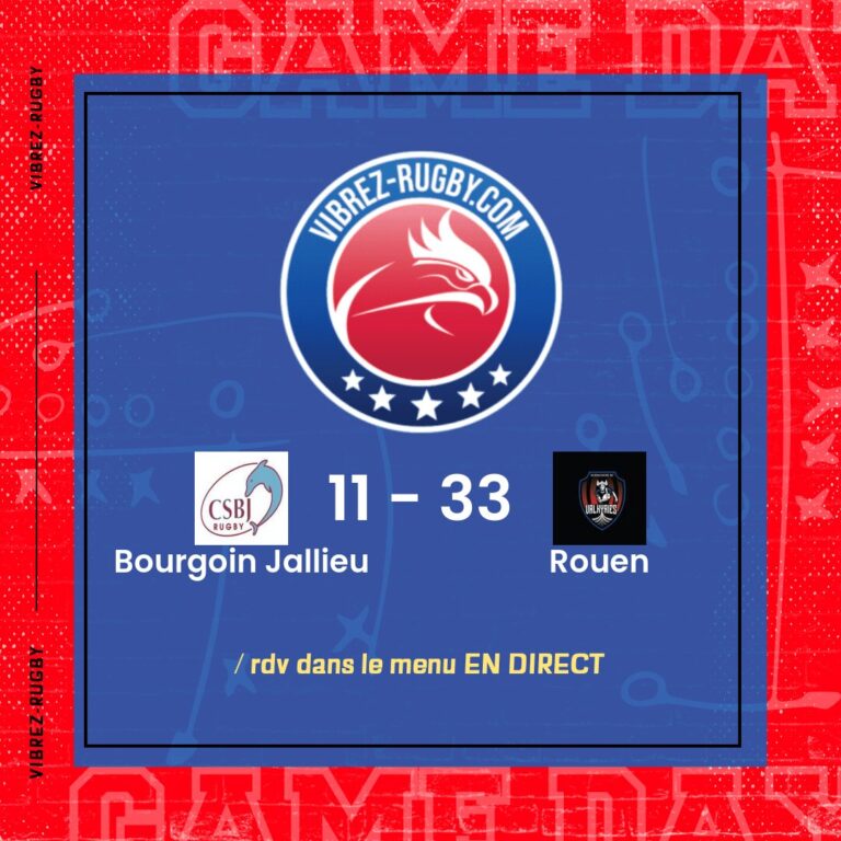 résultat Bourgoin Jallieu - Rouen