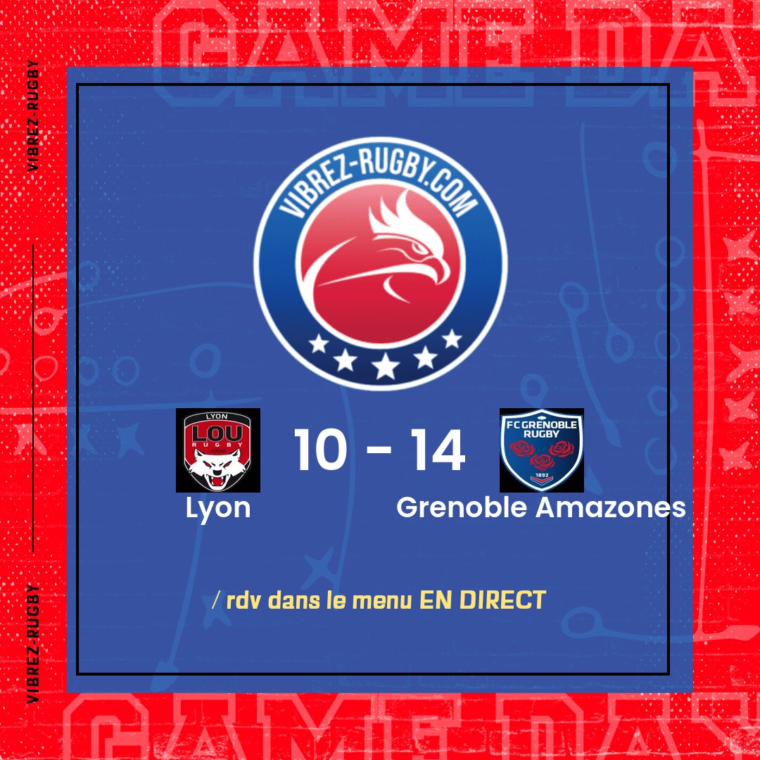 Résultat Lyon – Grenoble Amazones: 10-14