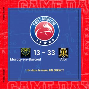 Résultat Marcq-en-Barœul – Albi: 13-33