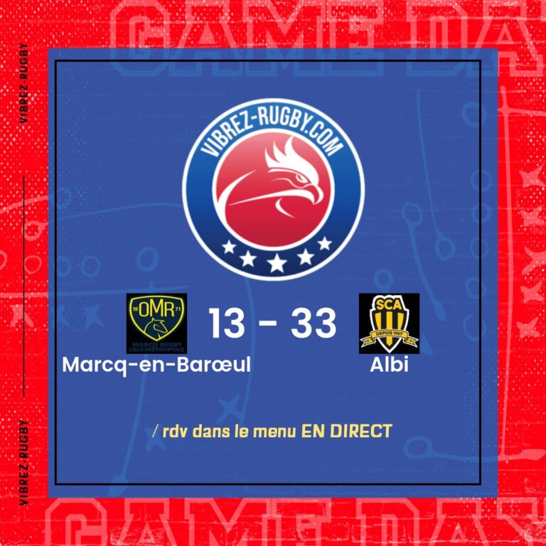 résultat Marcq-en-Barœul - Albi