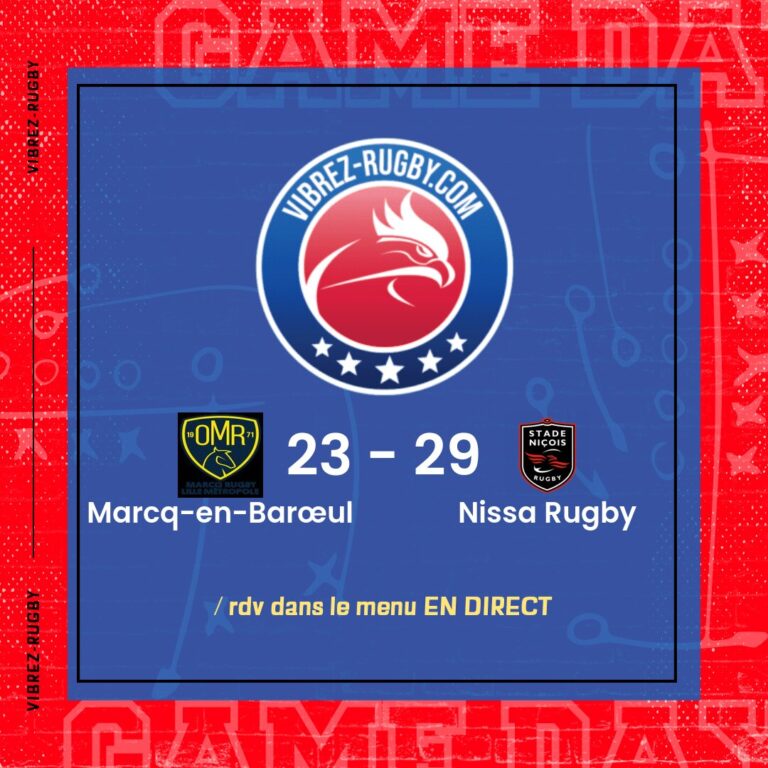 résultat Marcq-en-Barœul - Nissa Rugby