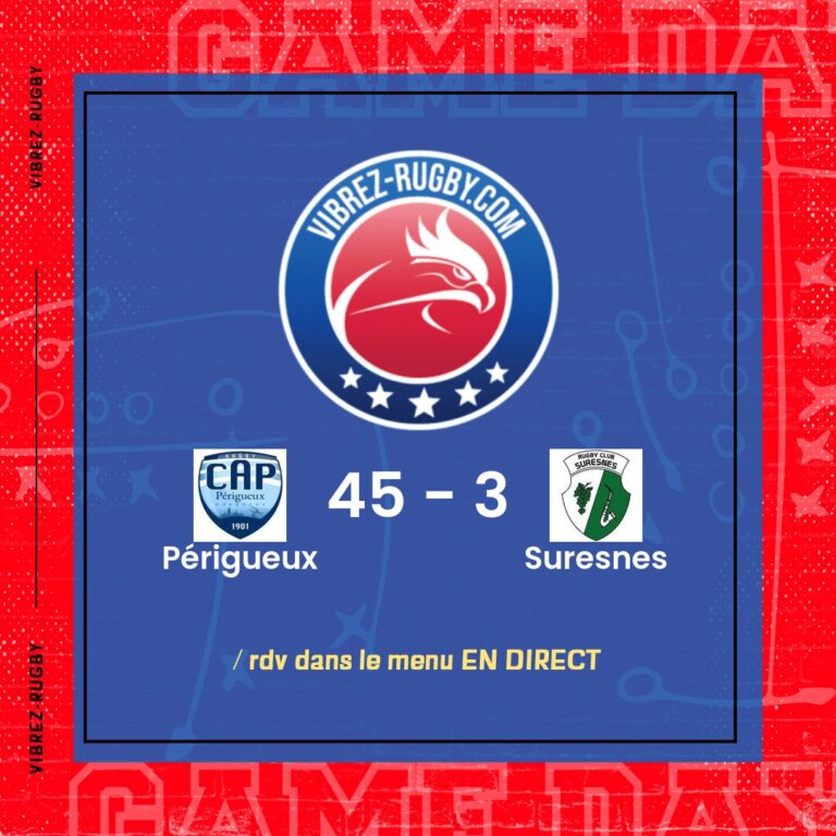 résultat Périgueux - Suresnes