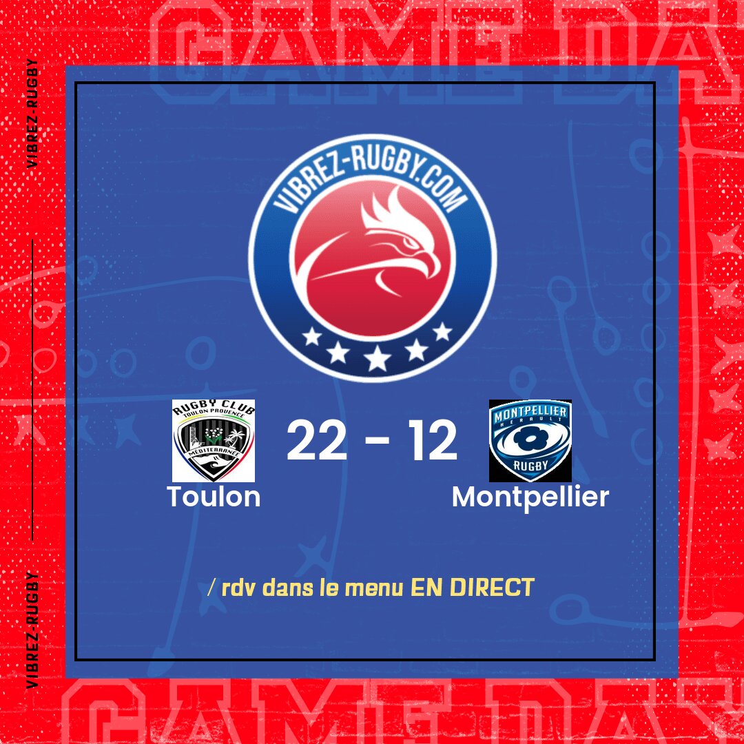 Résultat Toulon – Montpellier: 22-12