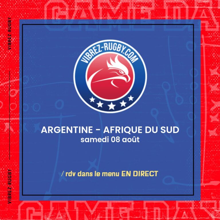 Argentine - Afrique du Sud en direct