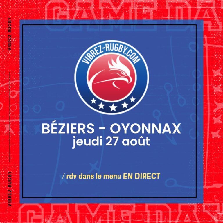 Béziers - Oyonnax en direct