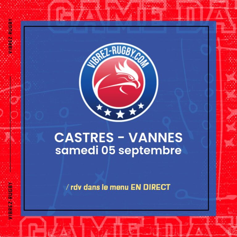 Castres - Vannes en direct