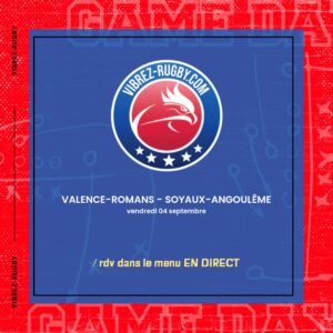 R&eacute;sultat Valence-Romans &ndash; Soyaux-Angoul&ecirc;me : 39-22 (Saison 2026-2027)