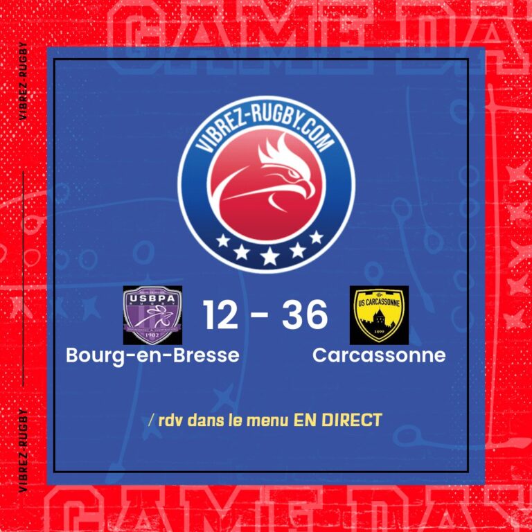 résultat Bourg-en-Bresse - Carcassonne