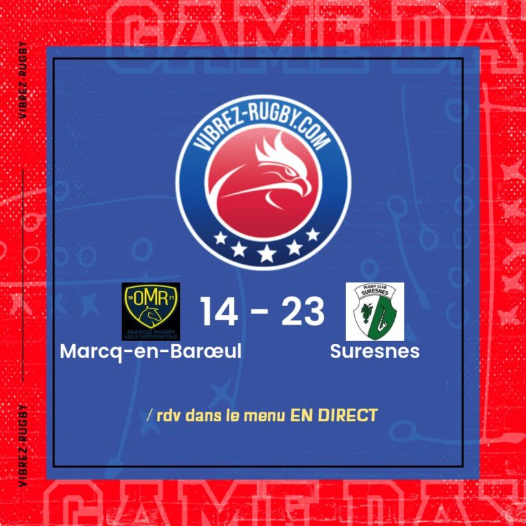 résultat Marcq-en-Barœul - Suresnes