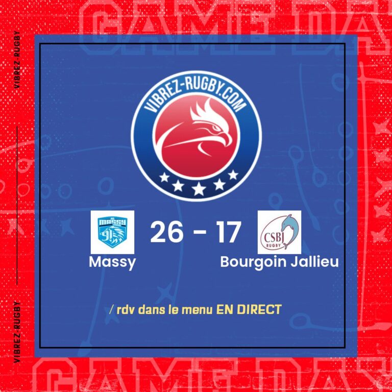 r&eacute;sultat Massy - Bourgoin Jallieu