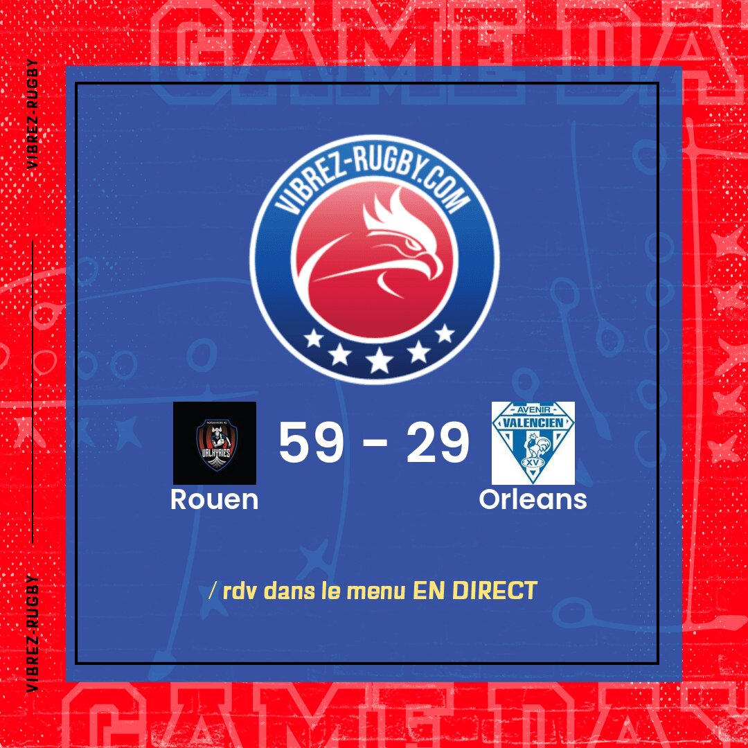 R&eacute;sultat Rouen – Orleans: 59-29