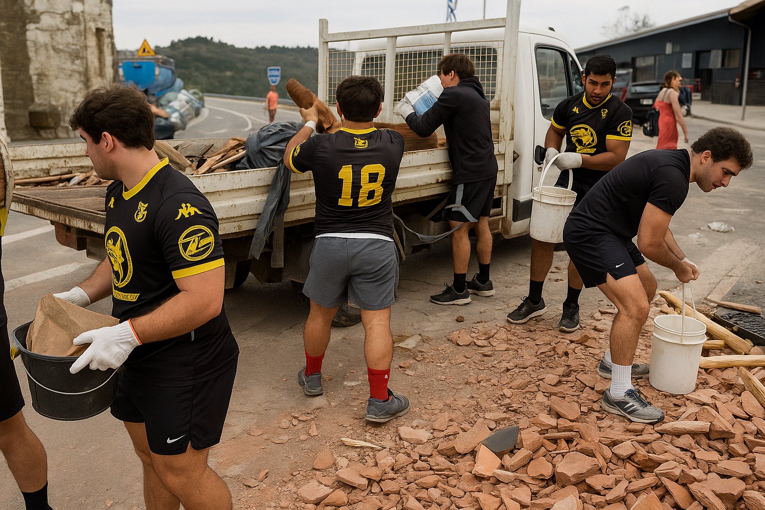 US Carcassonne : les joueurs quittent l’entraînement pour soutenir les sinistrés