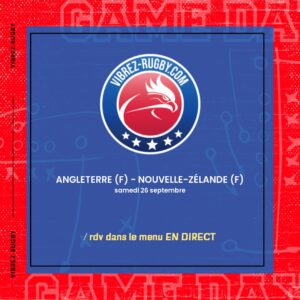 Résultat Angleterre (F) – Nouvelle-Zélande (F) : 26-19 (Saison 2026-2027)