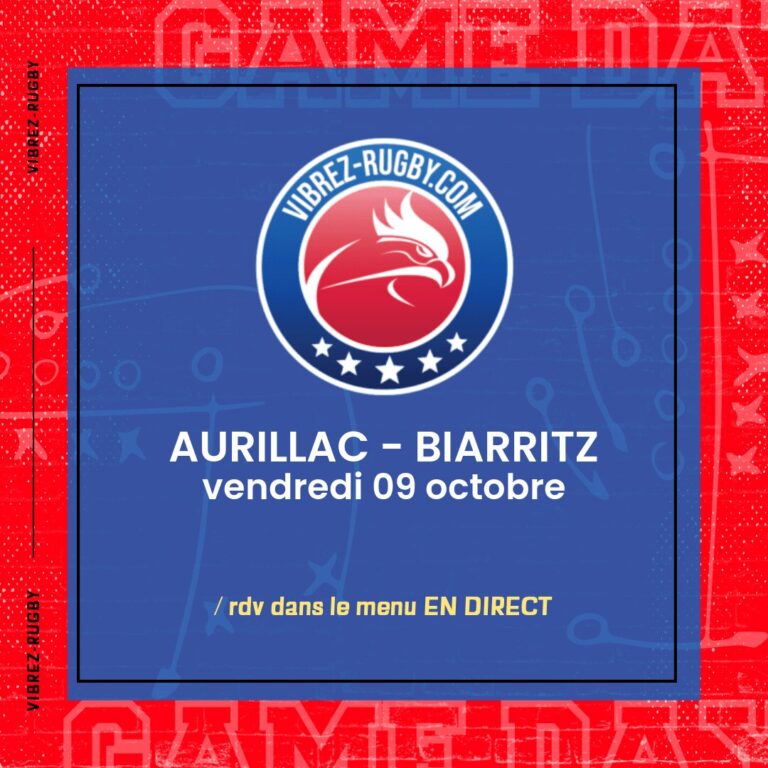 Aurillac - Biarritz en direct 2026-10-09