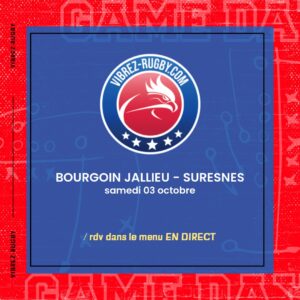 Résultat Bourgoin Jallieu – Suresnes : 34-12 (Saison 2026-2027)