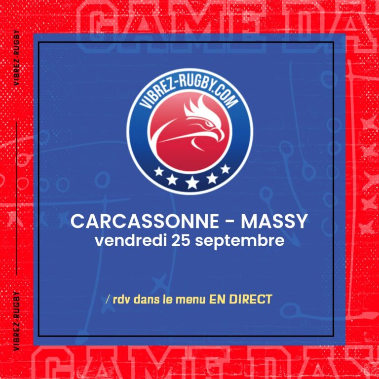 Carcassonne - Massy en direct 2026-09-25