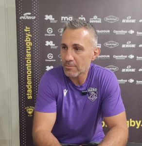Nationale, Fabien DEVECCHI (Bourg en Bresse) apr&egrave;s la d&eacute;faite &agrave; Mont de Marsan : &laquo;&nbsp;Trois matches pas faciles … on fait le dos rond.&nbsp;&raquo; (J3)