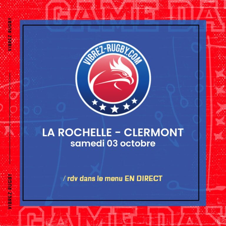 La Rochelle - Clermont en direct 2026-10-03