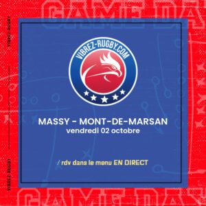 R&eacute;sultat Massy &ndash; Mont-de-Marsan : 25-18 (Saison 2026-2027)
