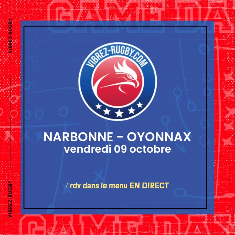 Narbonne - Oyonnax en direct 2026-10-09